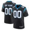 Custom Carolina Panthers Black Game Jersey - All Stitched