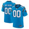 Custom Carolina Panthers Blue Game Jersey - All Stitched