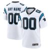 Custom Carolina Panthers White Game Jersey - All Stitched