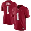 Jahmyr Gibbs Alabama Crimson Tide College Football Crimson Game Stitched Jersey