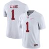 Jahmyr Gibbs Alabama Crimson Tide College Football White Game Stitched Jersey