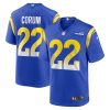 Blake Corum Los Angeles Rams Royal Game Stitched Jersey