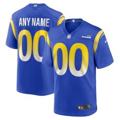 Custom Los Angeles Rams Royal Home Game Jersey - All Stitched