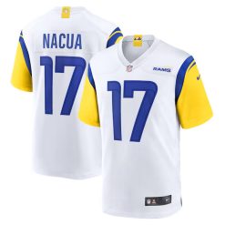 Puka Nacua Los Angeles Rams White Game Jersey - All Stitched