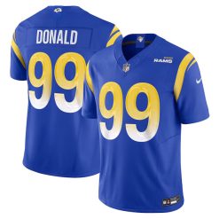 Aaron Donald Los Angeles Rams Royal Vapor F.U.S.E Limited Jersey - All Stitched