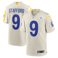 Matthew Stafford Los Angeles Rams Bone Game Jersey - All Stitched