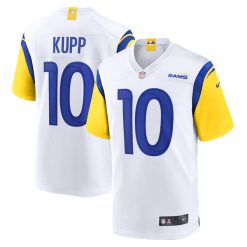 Cooper Kupp Los Angeles Rams White Game Stitched Jersey