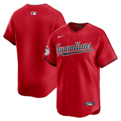 Cleveland Guardians Red Limited Jersey - All Stitched