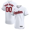 Custom Cleveland Guardians White Elite Jersey - All Stitched