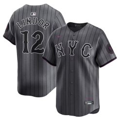 Francisco Lindor New York Mets 2024 City Connect Jersey - All Stitched