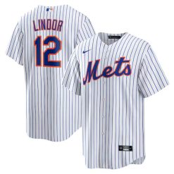 Francisco Lindor New York Mets White Jersey - All Stitched