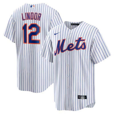 Francisco Lindor New York Mets White Jersey - All Stitched