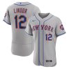 Francisco Lindor New York Mets Gray Jersey - All Stitched