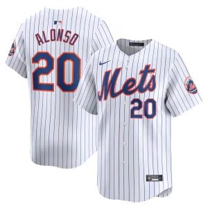 Pete Alonso New York Mets White Limited Jersey - All Stitched