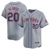 Pete Alonso New York Mets Grey Limited Jersey - All Stitched