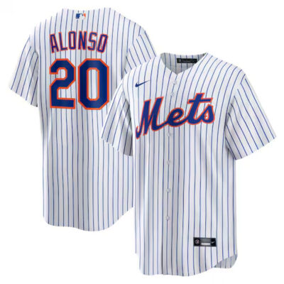 Pete Alonso New York Mets White Home Jersey - All Stitched