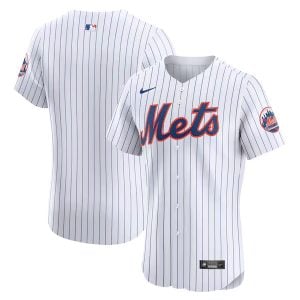 New York Mets White Elite Jersey - All Stitched