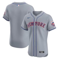 New York Mets Grey Vapor Premier Elite Jersey - All Stitched