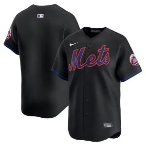 New York Mets Black Limited Jersey - All Stitched