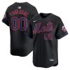 Custom New York Mets Black Limited Jersey - All Stitched