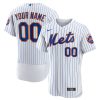 Custom New York Mets White Home Jersey - All Stitched