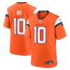 Bo Nix Denver Broncos Orange Game Jersey - All Stitched