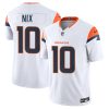 Bo Nix Denver Broncos White Vapor F.U.S.E Limited Stitched Jersey