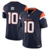 Bo Nix Denver Broncos Navy Vapor F.U.S.E Limited Stitched Jersey