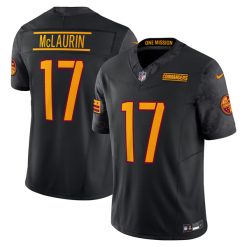 Terry McLaurin Washington Commanders Black Vapor F.U.S.E Limited Stitched Jersey