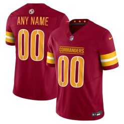 Washington Commanders Burgundy Vapor F.U.S.E Limited Stitched Custom Jersey