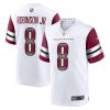 Brian Robinson Jr Washington Commanders White Game Stitched Jersey