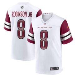 Brian Robinson Jr Washington Commanders White Game Stitched Jersey