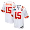 Patrick Mahomes Kansas City Chiefs White Game Stitched Jersey