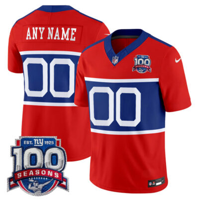 Custom New York Giants 100th Season Jersey - All Stitched