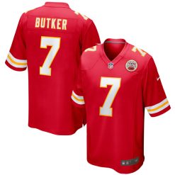 Harrison Butker Kansas City Chiefs Red Game Stitched Jersey