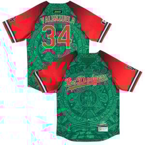 Fernando Valenzuela Dodgers 2024 Mexican Heritage Jersey Stitched