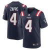 Bailey Zappe New England Patriots Game Stitched Jersey - Navy