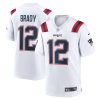 Tom Brady New England Patriots White Retired Game Jersey - All Stitched