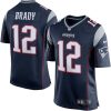 Tom Brady New England Patriots Navy Game Jersey - All Stitched