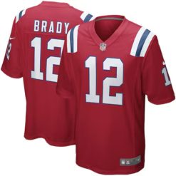 Tom Brady New England Patriots Red Game Jersey - All Stitched
