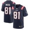 Randy Moss New England Patriots Game Stitched Jersey - Navy