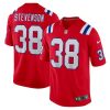 Rhamondre Stevenson New England Patriots Red Game Stitched Jersey
