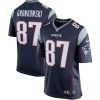 Rob Gronkowski New England Patriots Navy Game Jersey - All Stitched