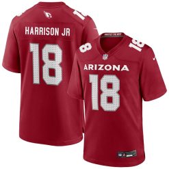 Marvin Harrison Jr. 18 Arizona Cardinals Cardinal Game Jersey - All Stitched
