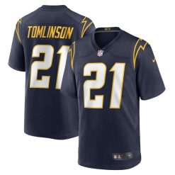 LaDainian Tomlinson 21 Los Angeles Chargers Stitched Jersey - Navy