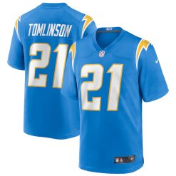 LaDainian Tomlinson 21 Los Angeles Chargers Stitched Jersey - Powder Blue
