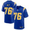 Joe Alt 76 Los Angeles Chargers Stitched Jersey - Royal