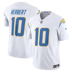 Justin Herbert Los Angeles Chargers White Vapor F.U.S.E Limited Jersey - All Stitched