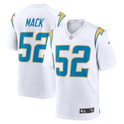 Khalil Mack Los Angeles Chargers Game Stitched Jersey - White