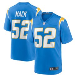 Khalil Mack Los Angeles Chargers Stitched Jersey - Powder Blue